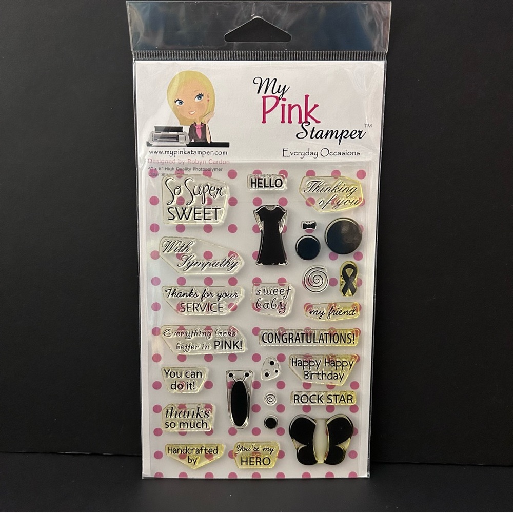 My Pink Stamper clear stamps set - EVERYDAY OCCASIONS